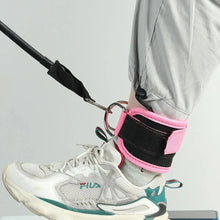 Fitness Ankle Straps Adjustable D-Ring Support Cuffs