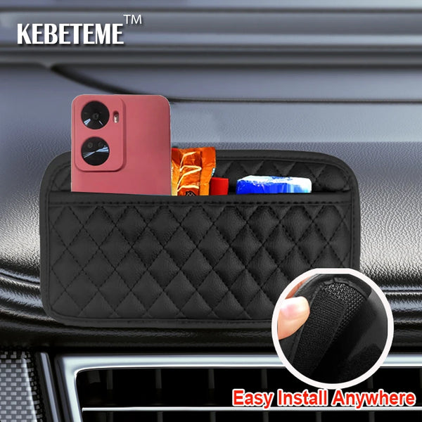 Car Adhesive Organizers Pocket Bags Car Storage Box
