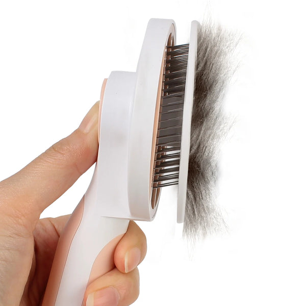 Cat Hair Cleaner | Self Cleaning Brush Pet Comb Plastic