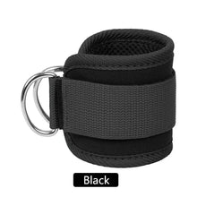 Fitness Ankle Straps Adjustable D-Ring Support Cuffs