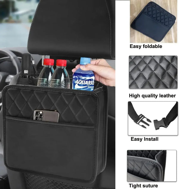 Car Organizer Multi-functional Car Seat Storage Bag | Waterproof Hanging Car Seat Organizer