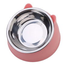 Cat Bowl Lovely Creative Inclined Kitten Puppy Food Feeding Bowls
