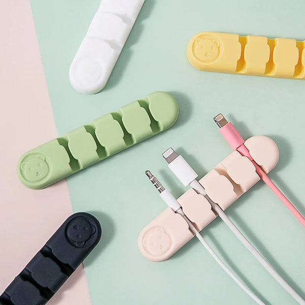 MOHAMM 1 Piece Cute Cable Organizers Holder Clips for Desktop