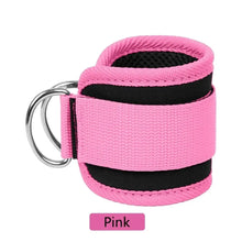 Fitness Ankle Straps Adjustable D-Ring Support Cuffs