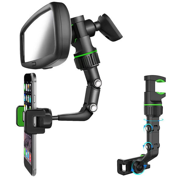 Rearview Mirror Phone Holder 360° Rotatable | Multifunctional Mirror Holder